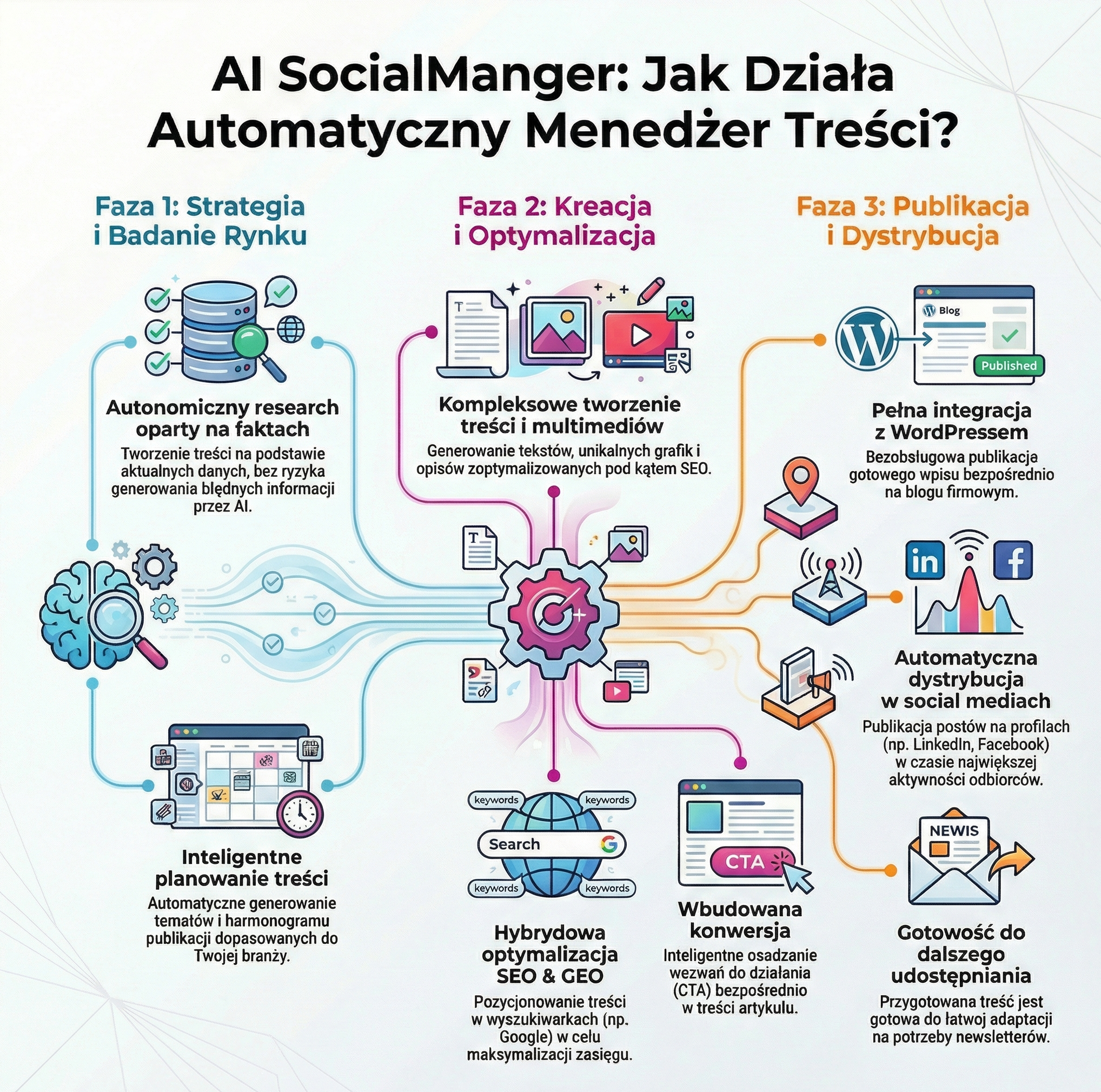 Panel Zarządzania AI SocialManager