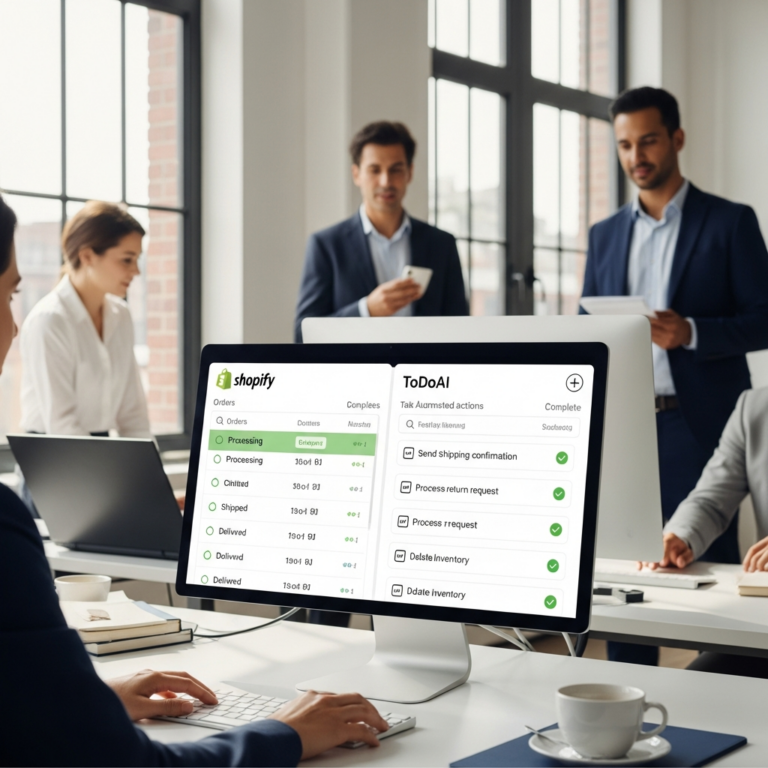 Shopify + ToDoAI: Jak zautomatyzować obsługę zamówień i zwrotów w e-commerce.