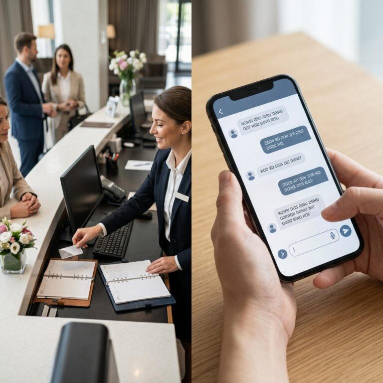 PORÓWNANIA: Tradycyjny pracownik recepcji vs AI Recepcjonista działający 24/7 na WhatsApp i Messenger.